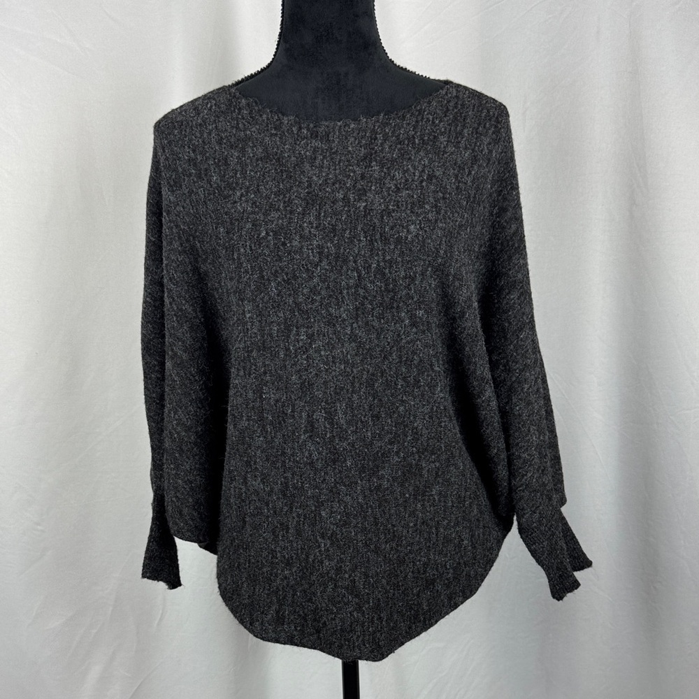 Kerisma 3/4 Length Dolman Sleeve Charcoal Sweater